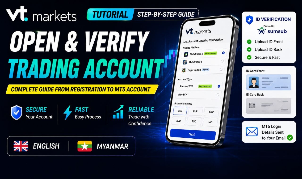 VT Markets တွင် Trading Account ဖွင့်နည်း